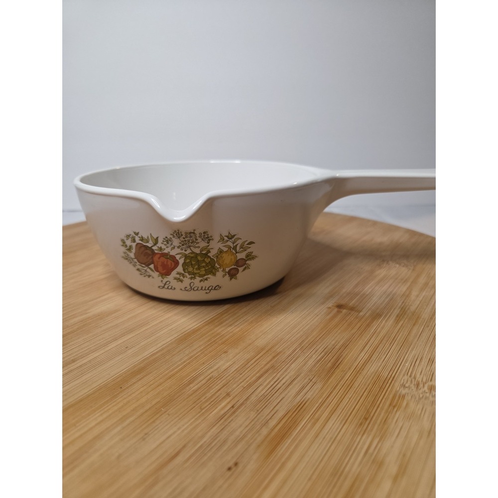 Vintage CorningWare Spice of Life 2.5 Cup Sauce Pan La Sauge P-89-B White